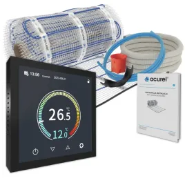 mata-grzewcza-160w-m2-termostat-pokojowy-polskie-menu-zestaw-acurel-25m