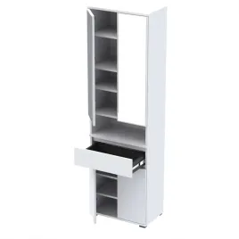 szafka-na-buty-z-lustrem-supra-60x30-szafa-z-szuflada-d1n1-bialy
