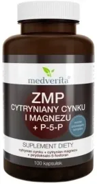 medverita-zmp-cytryniany-zn-i-mg-p-5-p-100-kapsulek-odpornosc-cynk-magnez