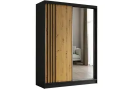 szafa-przesuwna-nela-lustro-czarna-artisan-front-160-cm