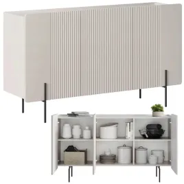 komoda-ryflowana-150-cm-z-lamelami-kaszmirowa-z-czarnymi-nogami-ml-3d150
