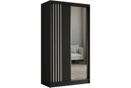 szafa-przesuwna-nela-lustro-czarna-biale-lamele-120-cm