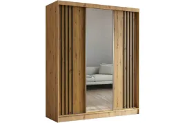 szafa-przesuwna-nela-lustro-dab-artisan-czarne-lamele-180-cm