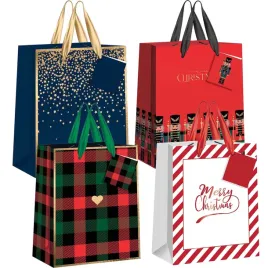 torebka-swiateczna-mala-torba-prezentowa-4-sztuki-zestaw-christmas