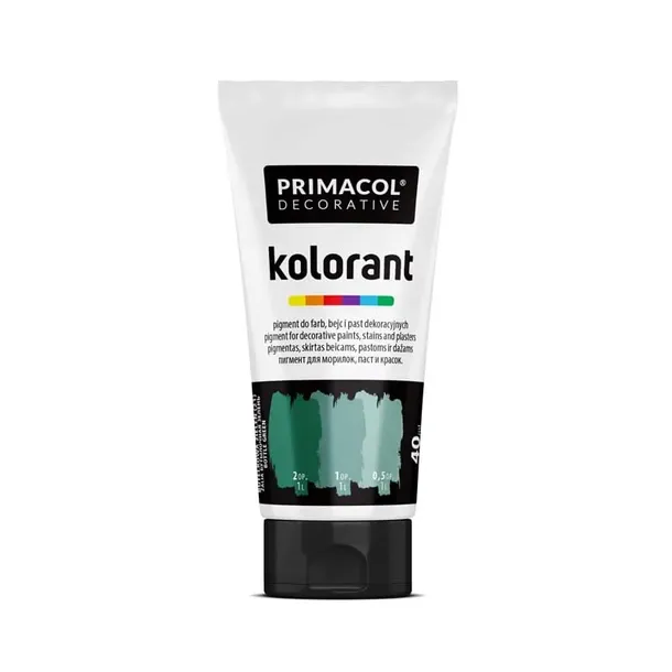 Pigment do farb i tynków Primacol kolorant butelkowa zieleń 40 ml