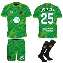 szczesny-barcelona-zielony-stroj-komplet-getry-rozmiar-158