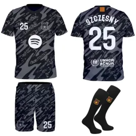 szczesny-barcelona-szary-stroj-komplet-getry-rozmiar-128