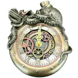 rzezba-figurka-osmiornica-na-zegarze-kolekcja-steampunk-veronese-wu77802a4