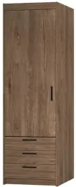 gardeoba-szafa-waska-60-cm-jednodrzwiowa-z-szufladami-dab-lefkas-lena