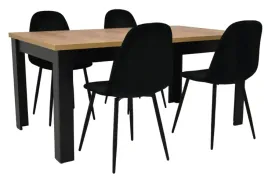 stol-rozkladany-90x160-200cm-4-krzesla-tapicerowane-welur
