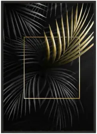 plakat-bez-ramy-a3-30x40-liscie-gold-19