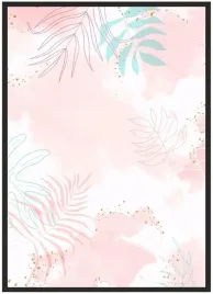 plakat-a3-30x40-w-ramie-duzo-wzorow-liscie-11