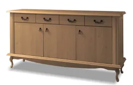 komoda-175x89x47-styl-ludwikowski-polki-szuflady-dab-lefkas-sosna-sniezna