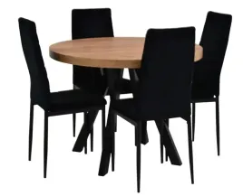 stol-okragly-rozkladany-100x100-200cm-i-4-krzesla-tapicerowane