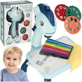 tablica-z-projektorem-do-rysowania-kreatywny-stolik-rzutnik-pisaki-szablony