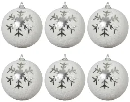 6x-swiateczna-bombka-choinkowa-8cm-biala-ze-srebrna-sniezynka-piankowa