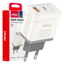 ladowarka-sieciowa-quick-charge-gan-30w-usb-a-usb-c-amio-04286