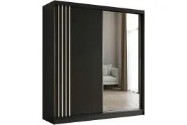 szafa-przesuwna-nela-lustro-czarna-biale-lamele-200-cm