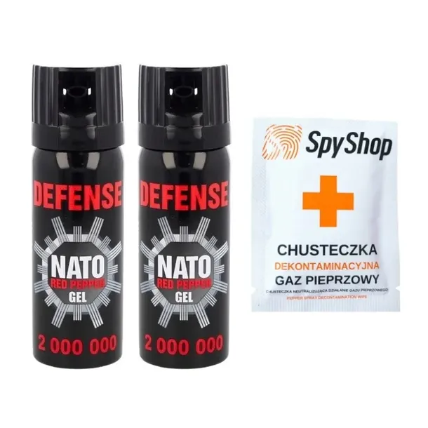 Gaz pieprzowy żelowy Sharg Defence Nato 50ml Cone - skuteczny