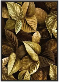 plakat-a4-21x30-w-ramie-liscie-gold-04
