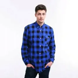 lux-koszula-flanelowa-produkt-polski-niebiesko-czarna-krata