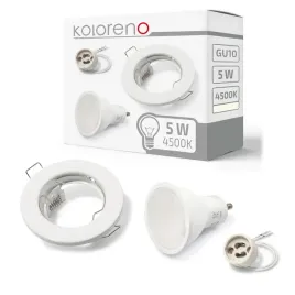 zestaw-oprawa-halogenowa-stala-biala-zarowka-led-5w-gu10-4500k