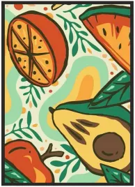 plakat-a4-21x30-w-ramie-duzo-wzorow-jedzenie-20