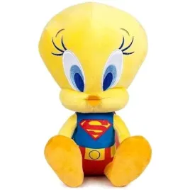 tweety-superman-looney-tunes-kanarek-maskotka-pluszak-ptaszek-22-cm-famosa