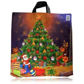 reklamowki-swiateczne-sanki-mikolaj-prezenty-choinka-mocne-45x50cm-25szt