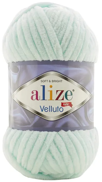 Włóczka Alize Velluto - 15 MIĘTOWY - 68m/100g 100% Mikropoliester