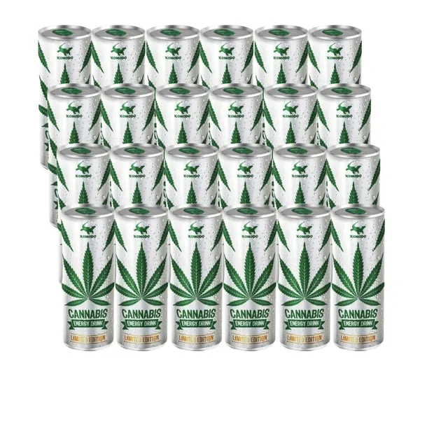 Komodo Cannabis Napój Energetyczny z Ekstraktem z Konopii 250 ml x24 szt.