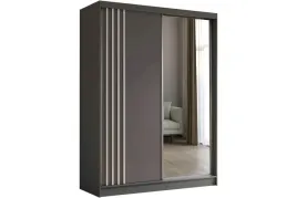 szafa-przesuwna-nela-lustro-szara-biale-lamele-160-cm