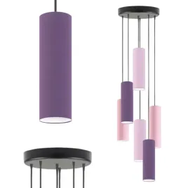 lampa-wiszaca-sufitowa-fioletowa-regulowana-led-e27-abazur-nowoczesna-modna