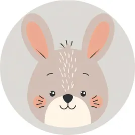 dywanik-dla-dzieci-antyalergiczny-cute-bunny-rabbit-winylowy-okragly-150cm