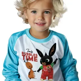 pizama-dziecieca-turkusowa-dlugi-rekaw-bubbles-time-bing-imie-wz-98-cm