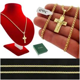 zloty-lancuszek-meski-splot-bismark-70cm-krzyzyk-proba-925-grawer-gratis