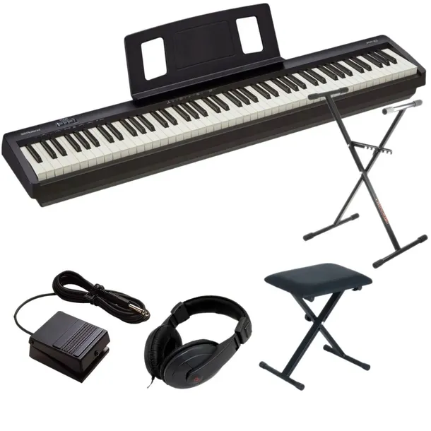 ROLAND FP-10 BK PIANINO CYFROWE DO NAUKI GRY ZESTAW 2