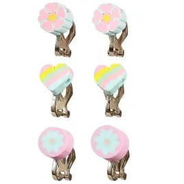 souza-klipsy-do-uszu-dla-dziewczynek-kwiaty-geena-3-pary