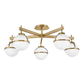 lampa-wiszaca-mosiezna-szklane-biale-kuliste-klosze-5-pkt-ip44-hinkley