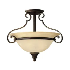 lampa-sufitowa-klasyczna-vintage-retro-brazowa-ze-szklanym-kloszem-hinkley