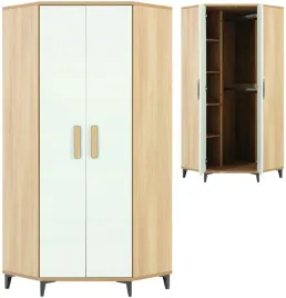 szafa-mlodziezowa-narozna-dwudrzwiowa-z-polkami-dab-bialy-polysk-kubo-kb06