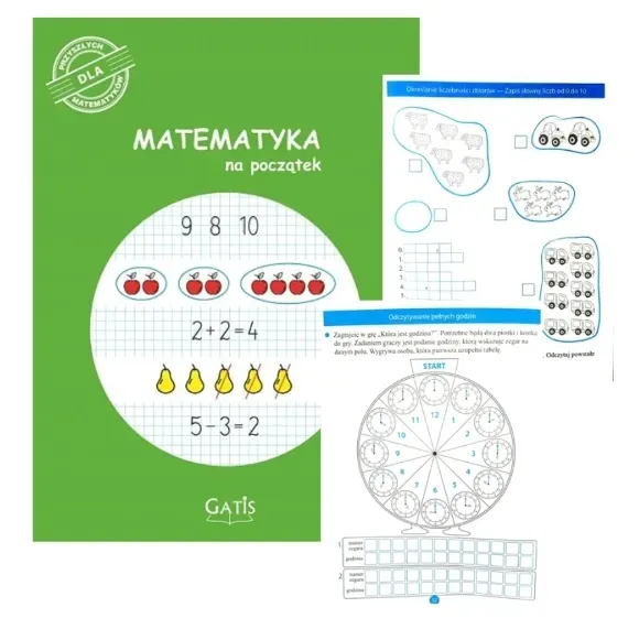 ZESZYT A4 DO NAUKI MATEMATYKI ZESZYT ĆWICZEŃ 16 KARTEK GATIS