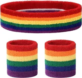 zestaw-yoga-fitness-opaska-na-glowe-2x-frotka-teczowe-kolory-lgbt-silownia