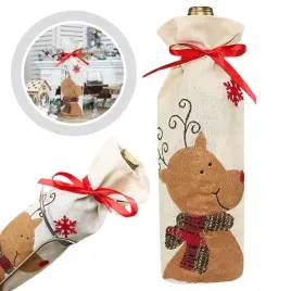 swiateczny-pokrowiec-na-butelke-etui-worek-jutowy-na-wino-ubranko-renifer