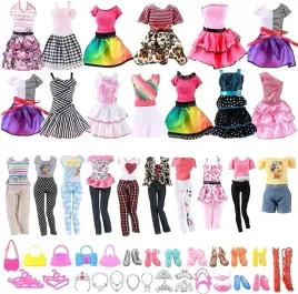43x-ubranka-dla-lalek-bizuteria-sukienki-buty-prezent-dla-dziewczynki