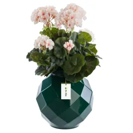 wazon-ceramiczny-geometryczny-3d-butelkowa-zielen-o11-h22cm-intensywny-kolo