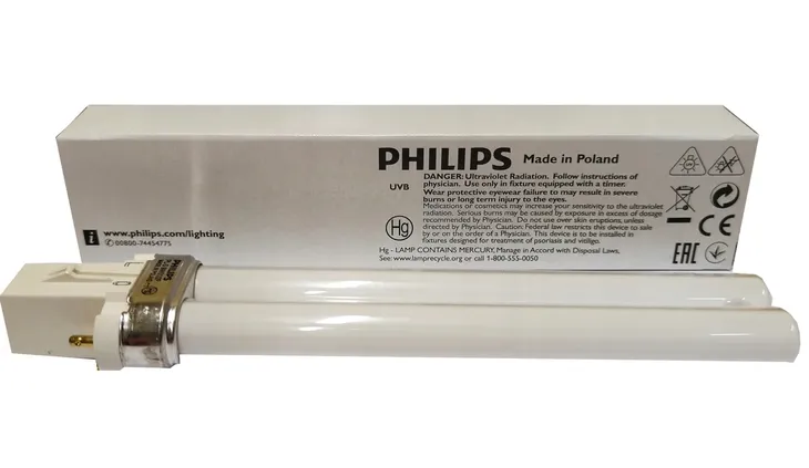 PL-S 9W/01 2p UVB 311nm na łuszczycę, bielactwo,