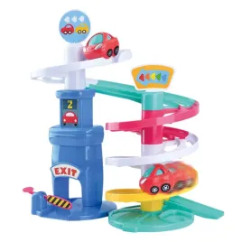 tor-zjezdzalnia-parking-wielopoziomowy-samochodzik-zabawka-playgo-10m