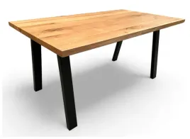 stol-debowy-blat-naturalny-90x160-cm-nierozkladany-na-metalowych-nogach