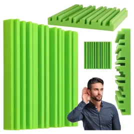zielony-equalizer-panel-akustyczny-mata-wygluszajaca-na-sciane-do-sali-prob